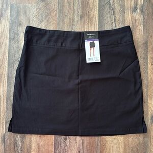 Rafaella Black Mini Skort NWT